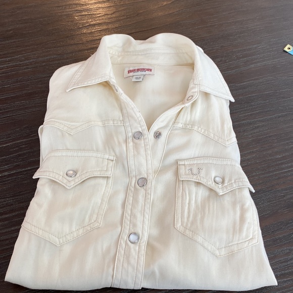 True religion brand jeans, western style blouse in size extra small. - Picture 10 of 10
